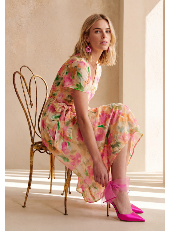 ROBE COTON - LAPAZ - FRAISE